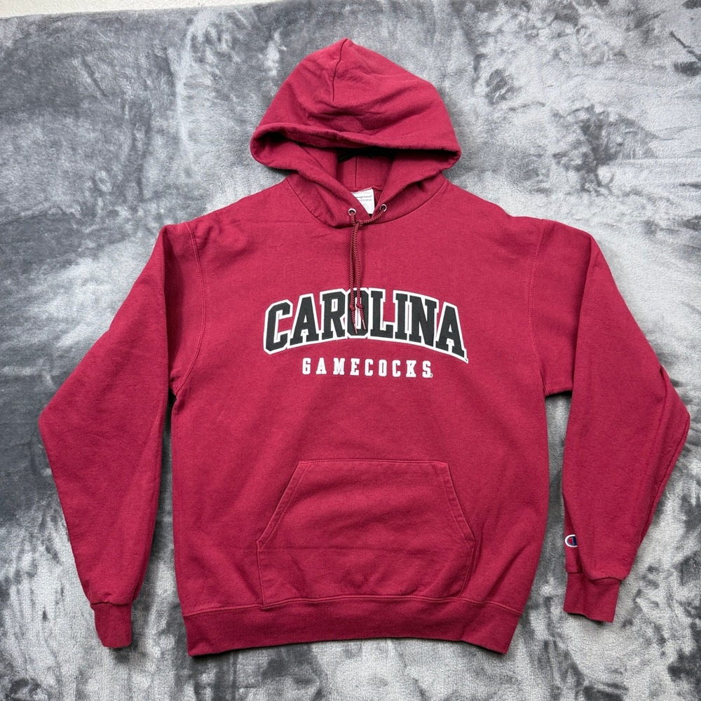Champion Hoodie Mens Large Maroon Carolina Gamecocks USC NCAA Pullover